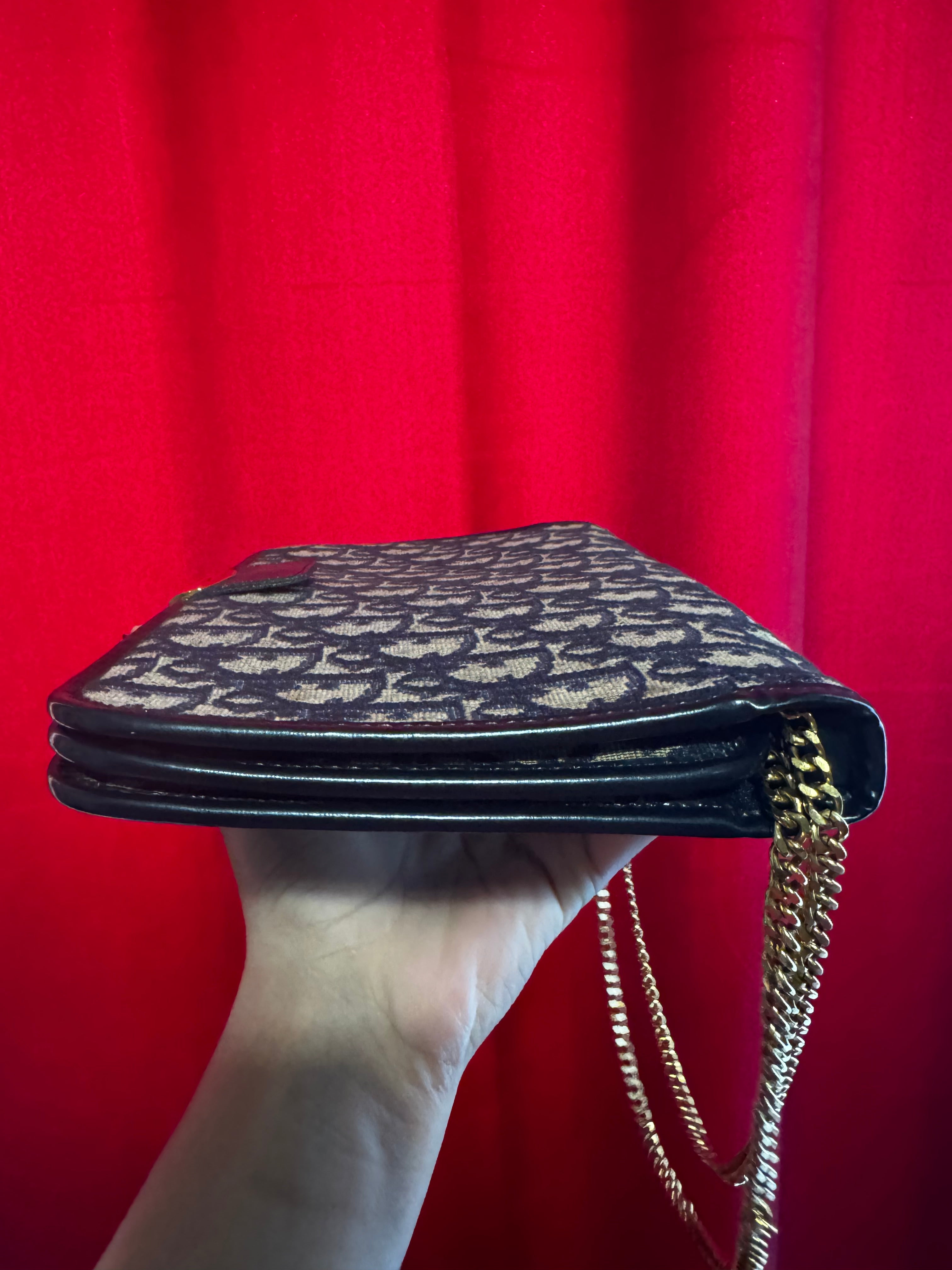 Vintage Dior Monogram Chain Shoulder Bag - RARE Galliano Era Piece
