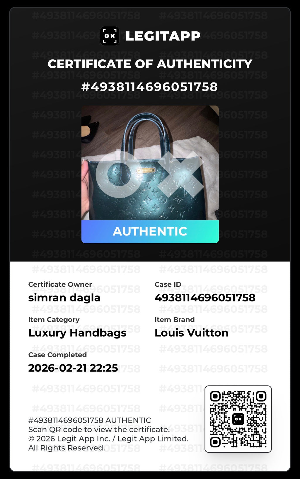Louis Vuitton Monogram Vernis Wilshire PM – Vert Impression