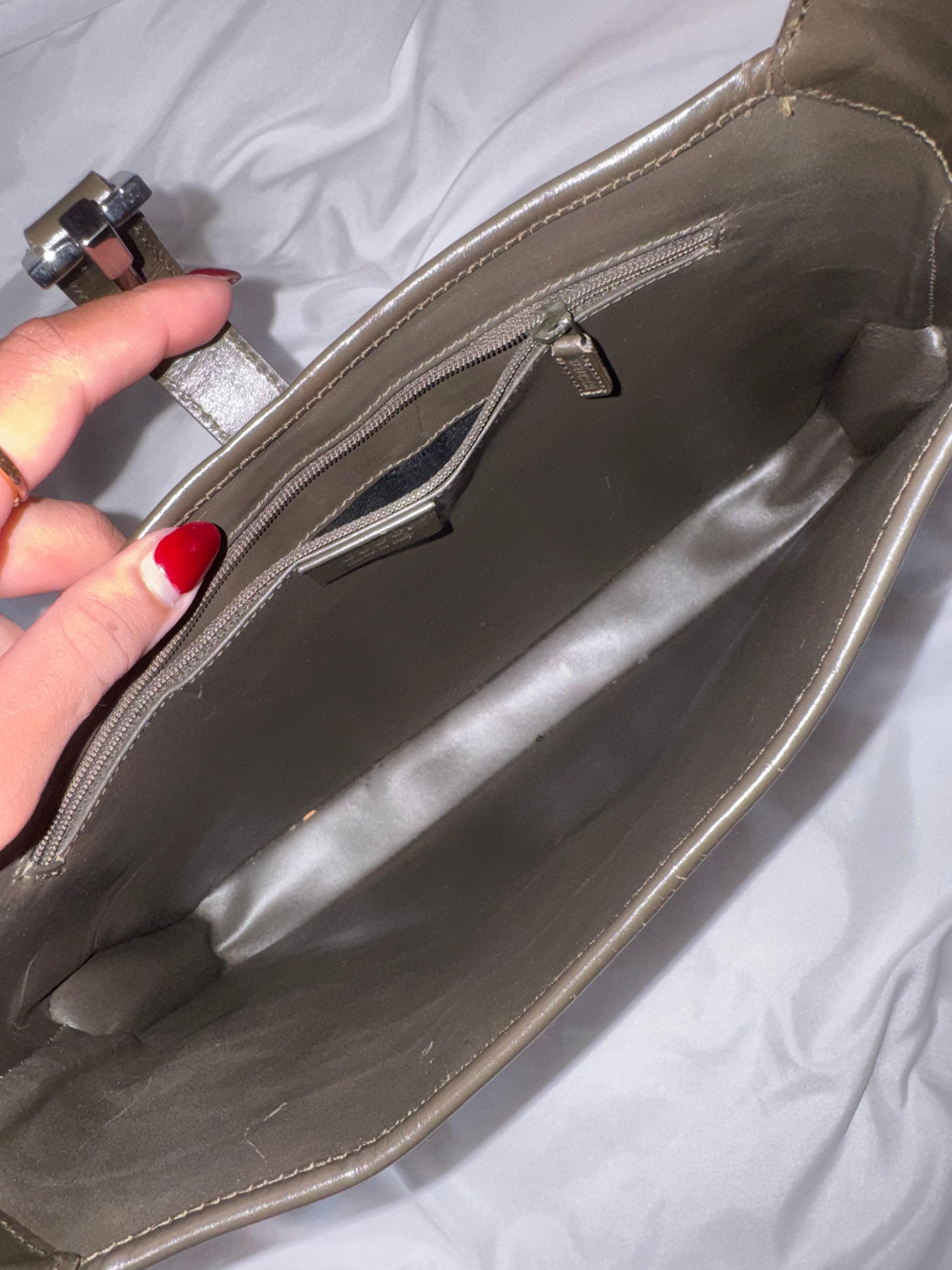 Dark Brown Gucci Jackie Leather Shoulder Bag