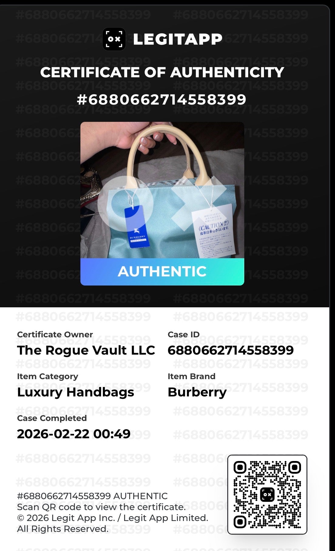 Burberry Blue Label Teal Nylon Tote (Japanese Exclusive)