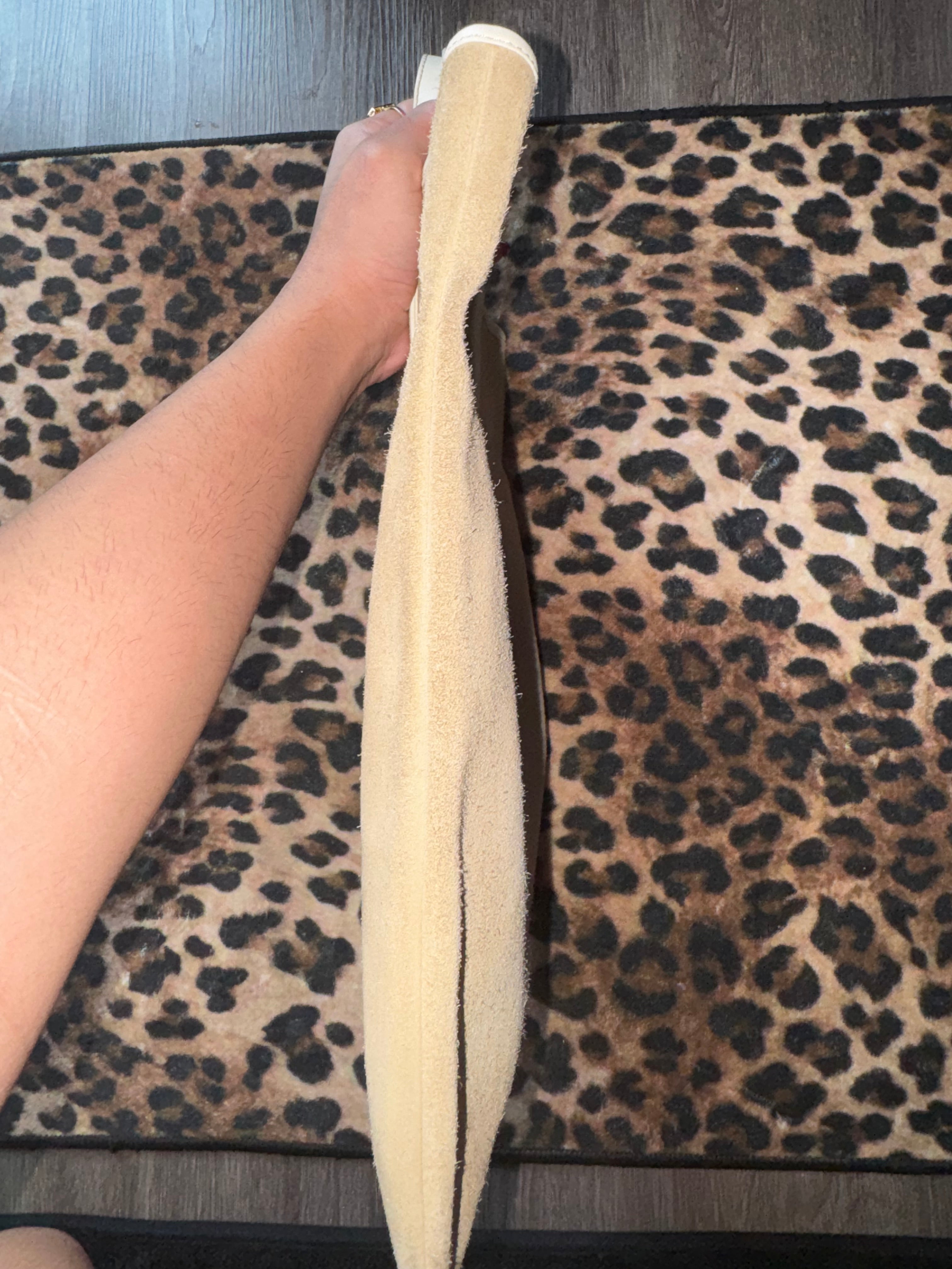 Vintage Loewe Suede Anagram Tote – Tan/Cream