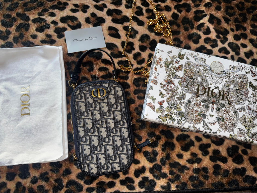 Christian Dior Oblique Jacquard 30 Montaigne Call’in Dior Phone Pouch