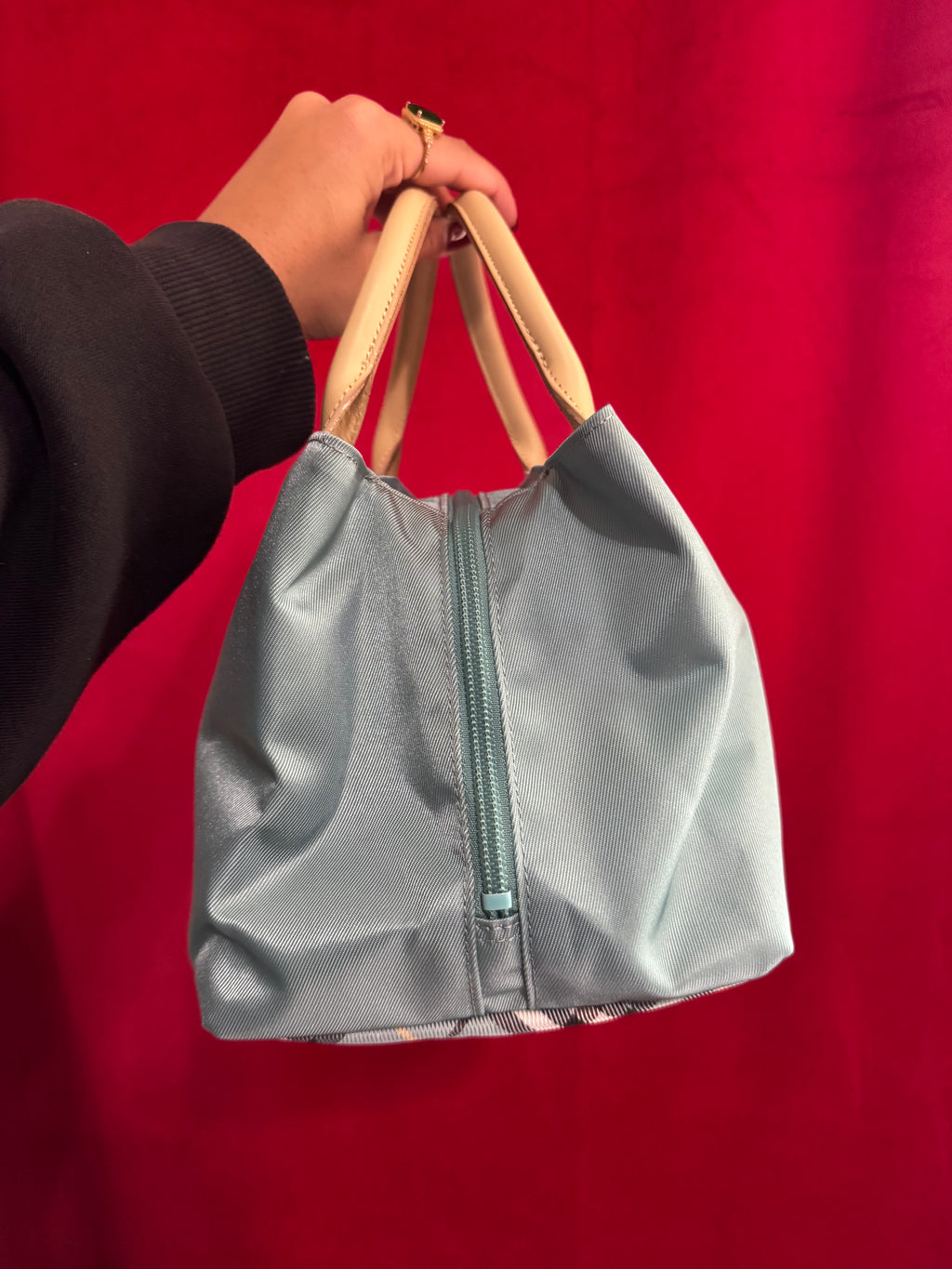 Burberry Blue Label Teal Nylon Tote (Japanese Exclusive)