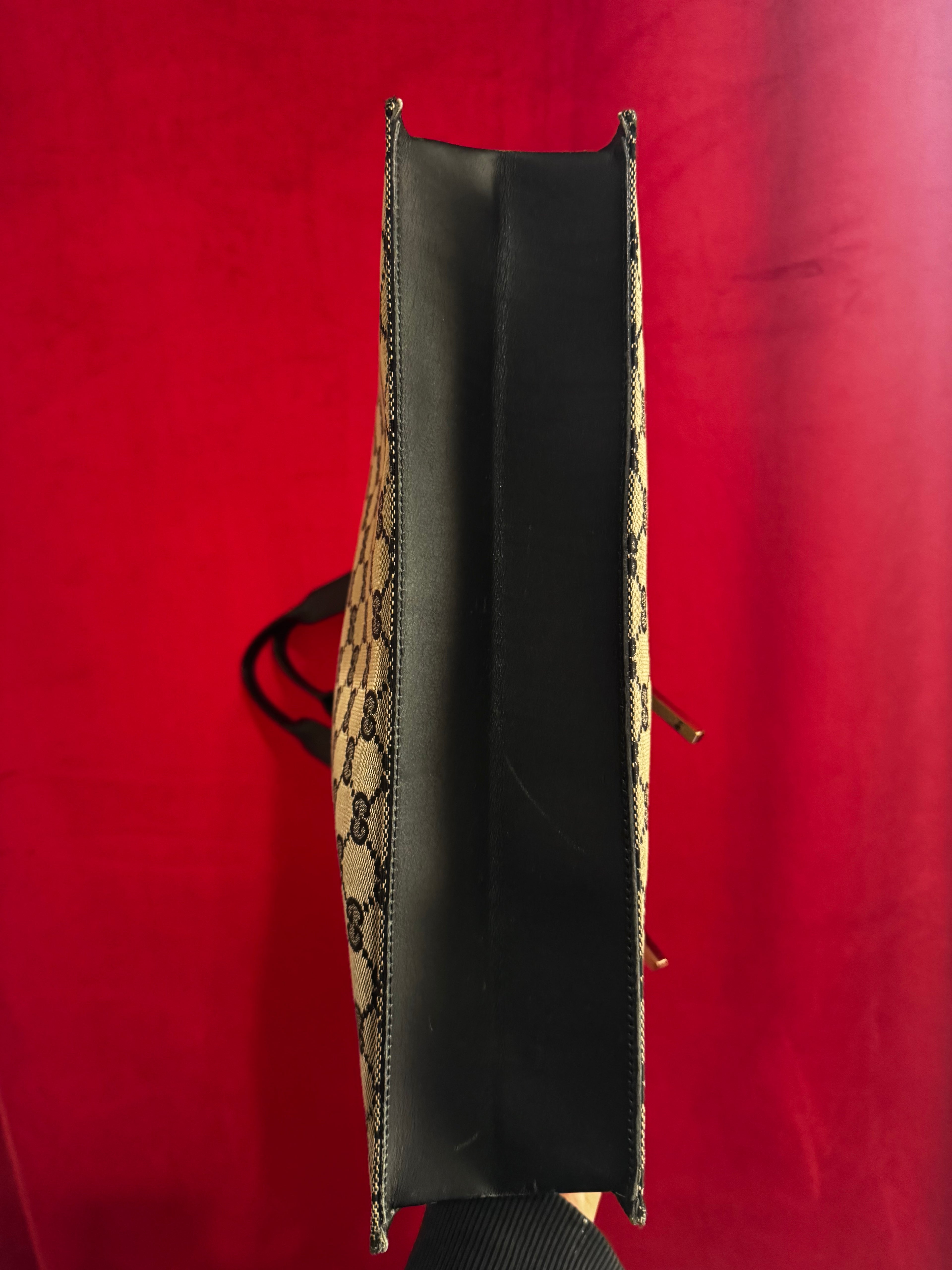 Tom Ford Era - Black Gucci GG Canvas Drawstring Tote