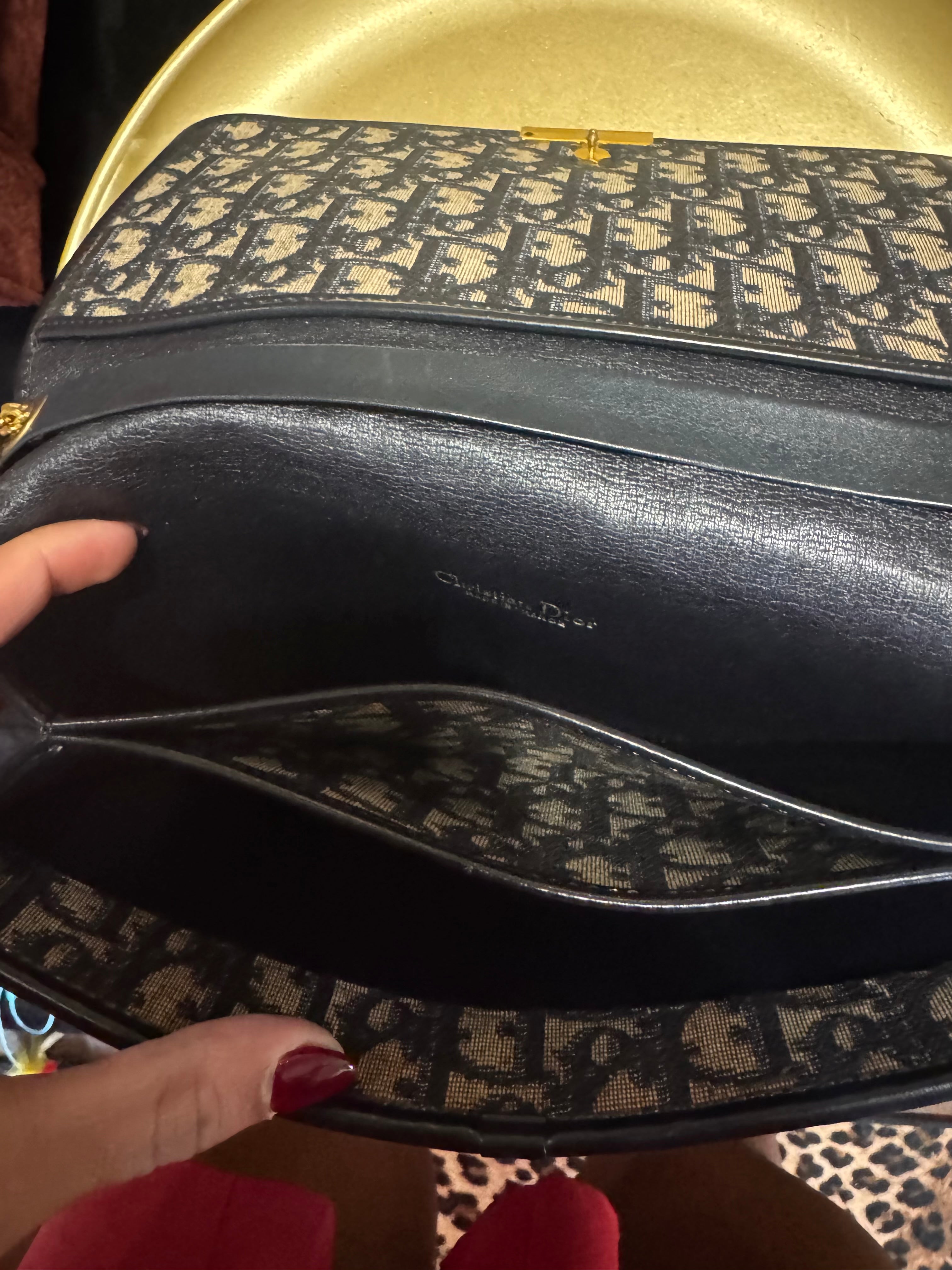 Vintage Dior Monogram Chain Shoulder Bag - RARE Galliano Era Piece