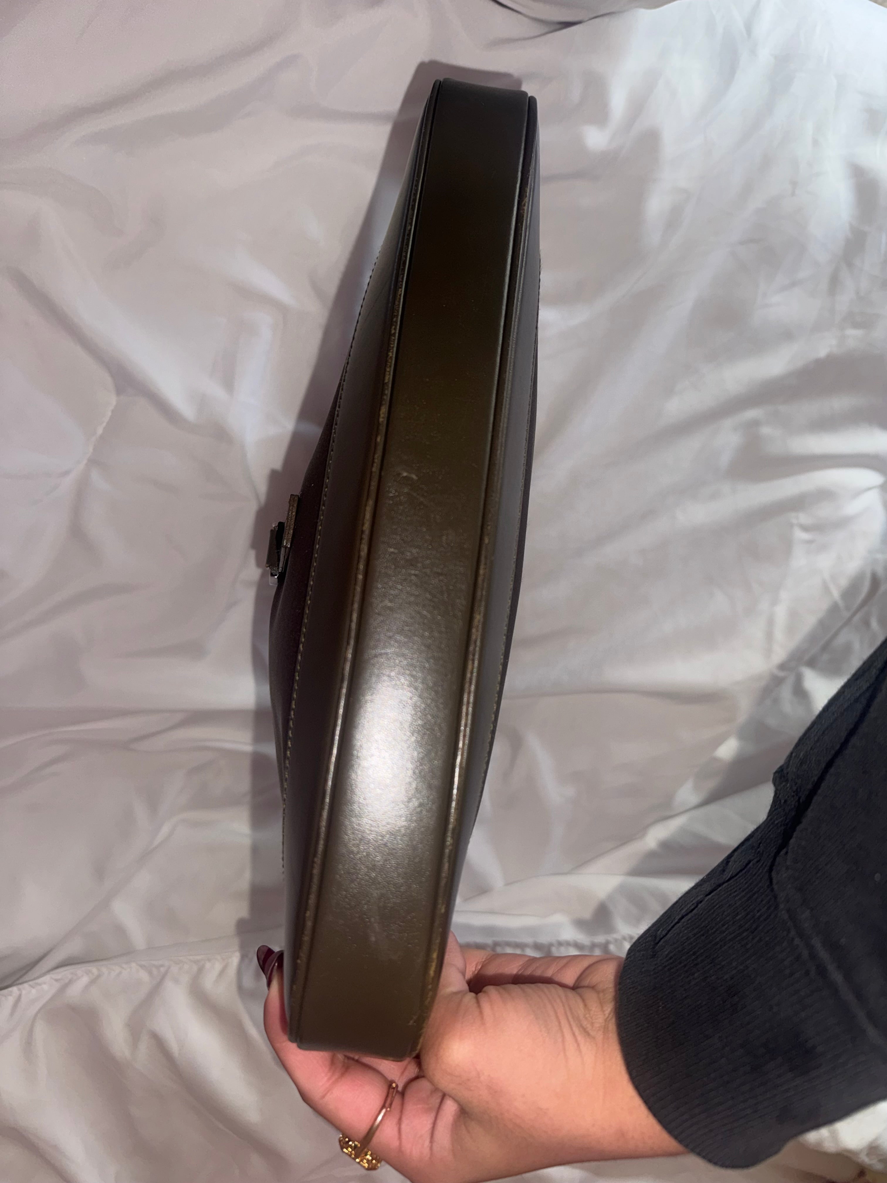 Dark Brown Gucci Jackie Leather Shoulder Bag