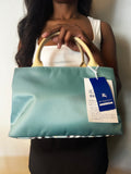 Burberry Blue Label Teal Nylon Tote (Japanese Exclusive)