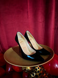 Christian Louboutin Patent Kate Black Leather Pumps